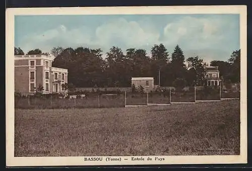 AK Bassou /Yonne, Entrée du Pays