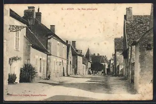 AK Augy, La Rue principale