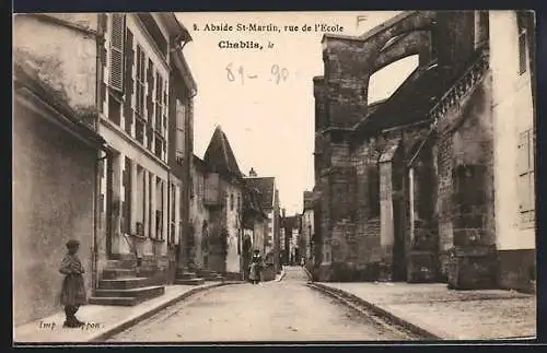 AK Chablis, Abside St-Martin, rue de l`Ecole