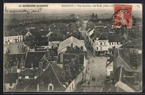 AK Brienon, Vue Générale, côté Nord, prise à vol d`oiseau