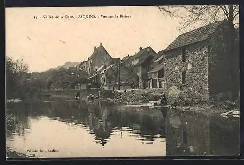 AK Asquins, Vue sur la Rivière dans la Vallée de la Cure