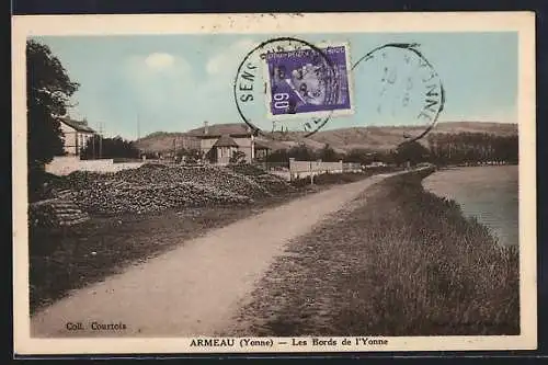 AK Armeau /Yonne, Les Bords de l`Yonne