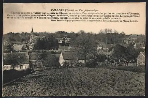 AK Vallery /Yonne, Vue panoramique