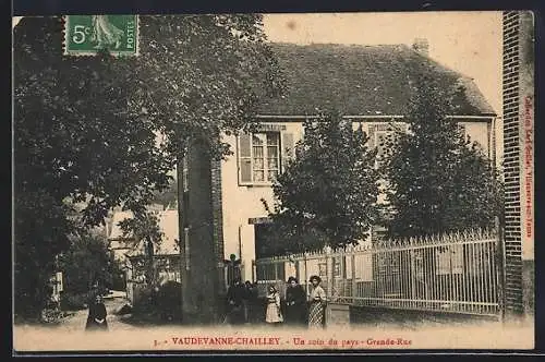 AK Vaudevanne-Chailley, Un coin du pays, Grande-Rue