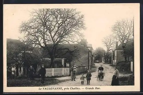 AK Vaudevanne près Chailley, Grande Rue