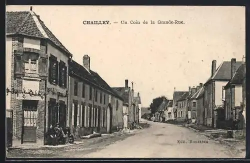 AK Chailley, Un Coin de la Grande-Rue