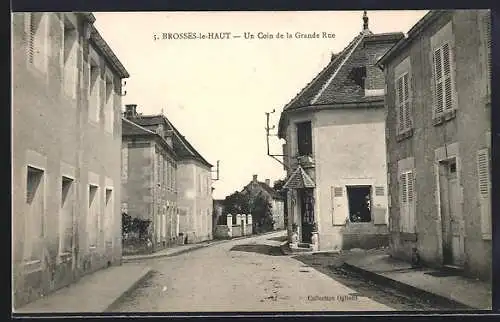 AK Brosses-le-Haut, Un Coin de la Grande Rue