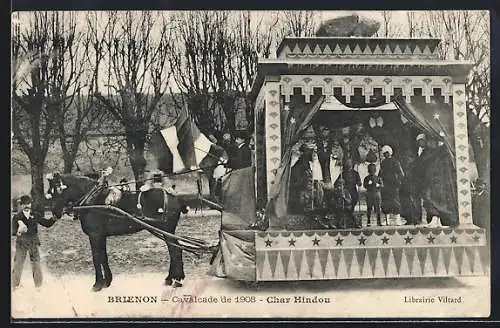 AK Brienon, Cavalcade de 1908, Char Hindou