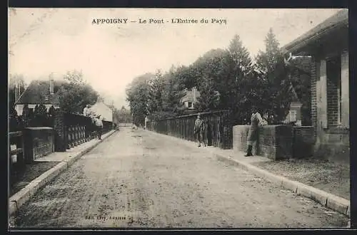 AK Appoigny, Le Pont, L`Entrée du Pays