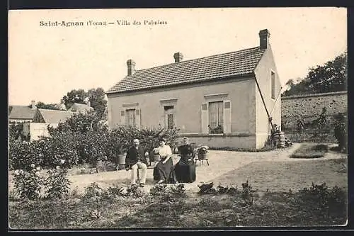 AK Saint-Agnan /Yonne, Villa des Palmiers
