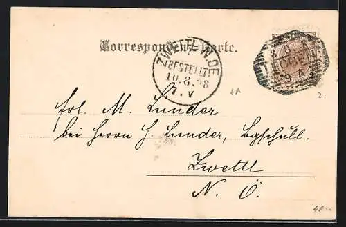 AK Leoben, Teilansicht mit Kirche