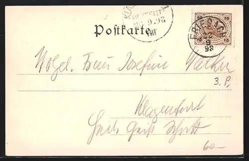 AK Friesach, Romanischer Hof mit Ruinen