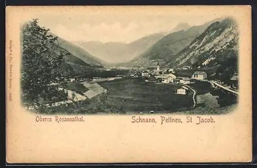 AK Pettneu, Schnann, Pettneu, oberes Rosannathal-Panorama