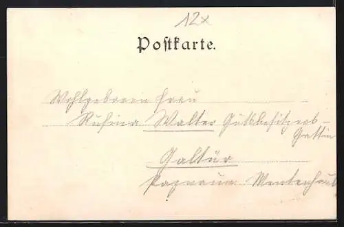 AK Pettneu, Teilansicht mit Kaiserjoch