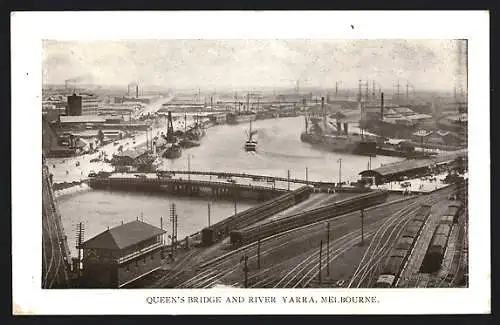 AK Melbourne, Queen`s Bridge and River Yarra