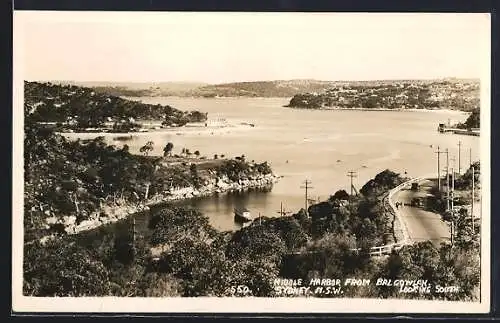 AK Sydney /N. S. W., Middel Harbour from Balgowlah, looking South