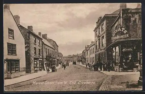 AK Crewkerne, Market Square from W. End