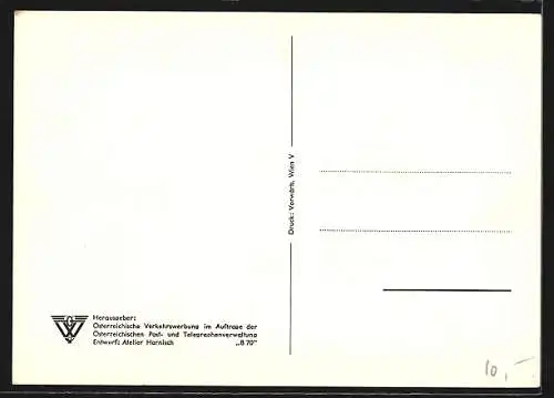 AK 50 Jahre Postauto in Österreich, Postbus und Skitouristen