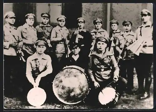 AK Wiebelskirchen, Erich Honecker im Spielmannszug des RFB 1929