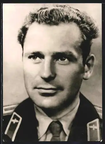 AK Leipzig, Herbstmesse 1961, Helden der Sowjetunion, Major Titow, Kosmonaut