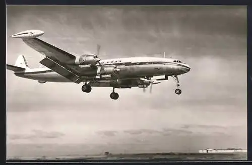 AK Flugzeug Lockheed Super-G Constellation der Lufthansa