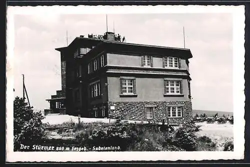 Foto-AK Moldau /Erzgeb., Der Stürmer