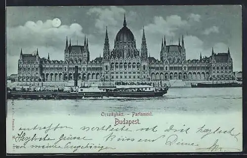 Mondschein-AK Budapest, Parlament