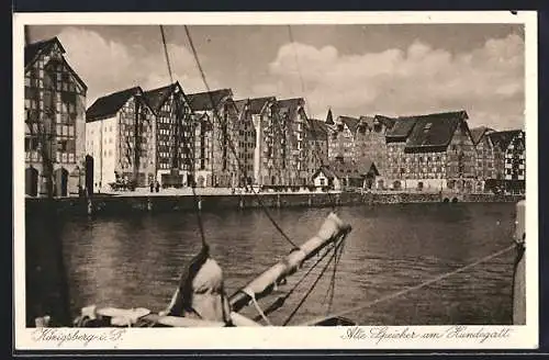 AK Königsberg, Alte Speicher am Hundegatt