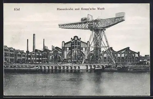 AK Kiel, Riesenkran & Krupp`sche Werft