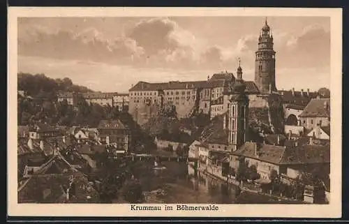 AK Krumau / Cesky Krumlov, Totalansicht