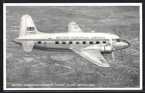 AK Verkehrsflugzeug der Viking Klasse, British European Airways