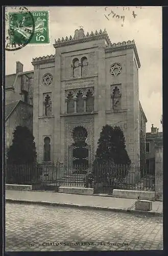 AK Chalons-sur-Marne, La Synagogue, Synagoge