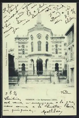 AK Verdun, La Synagogue, Synagoge