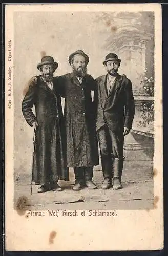 AK Firma Wolf Hirsch et Schlamasel, Juden