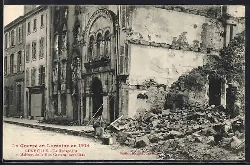AK Lunéville, La Synagogue et Maison de la Rue Castara, Synagoge