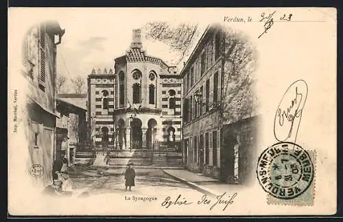 AK Verdun, La Synagogue, Synagoge