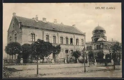 AK Delme, Wohnhaus nebst Synagoge