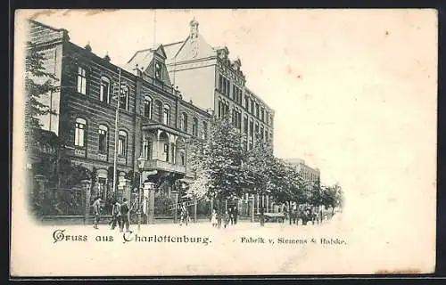 AK Berlin-Charlottenburg, Fabrik v. Siemens & Halske