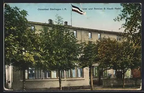 AK Dierhagen i. M., Hotel und Pension B. Hauth Nachf.