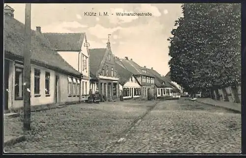 AK Klütz i. M., Partie in der Wismarschestrasse