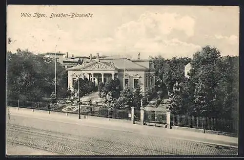 AK Dresden-Blasewitz, Villa Ilgen, Prellerstrasse Ecke Loschwitzer Strasse