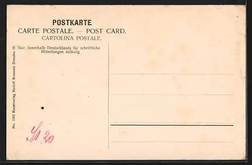 AK Dresden-Altstriesen, Kusches Schuhwaren-Lager, Markgraf-Heinrich-Strasse