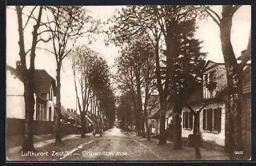 AK Zechlin, Blick in die Grävenitzstrasse