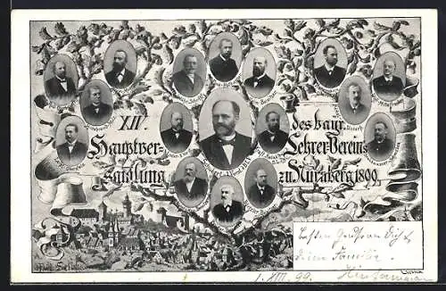 AK Nürnberg, Hauptversammlung des bayr. Lehrervereins zu Nürnberg 1899