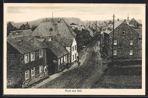 AK Kell / Andernach, Strassenpartie mit Häusern