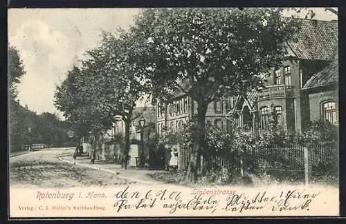 AK Rotenburg i. Hann., Lindenstrasse