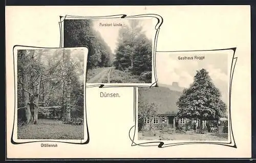 AK Dünsen / Harpstedt, Gasthaus Rogge, Forstort Linde, Ottilienruh