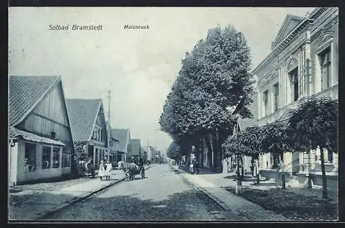 AK Bad Bramstedt, Blick in die Marienbeek-Strasse