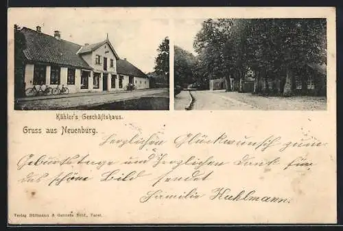 AK Neuenburg / Zetel, Kähler`s Geschäfthaus