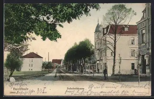 AK Buxtehude, Blick in die Bahnhofstrasse
